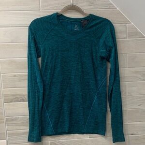 Teal Long Sleeve Athletic Top